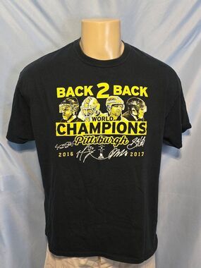 Pittsburgh Penguins back to back world champion T-shirt 2016 2017...